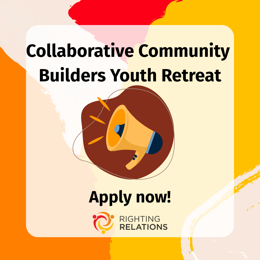 CCB Youth Retreat ft image - Jan 2026 Illustration of a megaphone with text "Collaborative Community Builders Youth Retreat, Apply Now!"